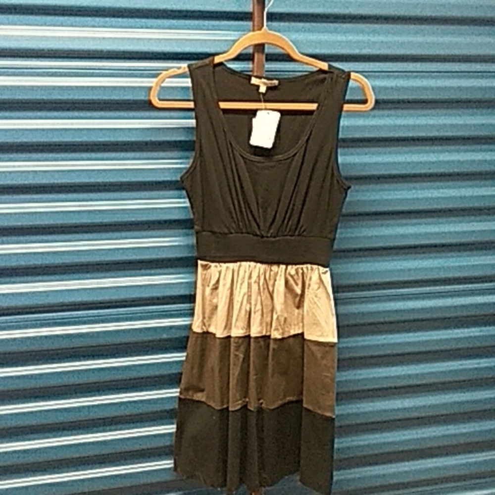 BeBop Black knit/Camouflage cotton skirt Dress